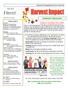 Harvest Evangelical Free Church Fall 2011