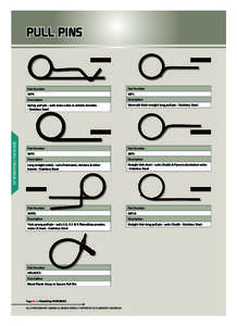 PULL PINS  SERVICING CONSUMABLES Part Number