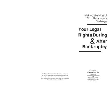 Personal finance / Debt / United States bankruptcy law / Insolvency / Reaffirmation agreement / Bankruptcy / Secured loan / Credit history / Default / Financial economics / Economics / Credit