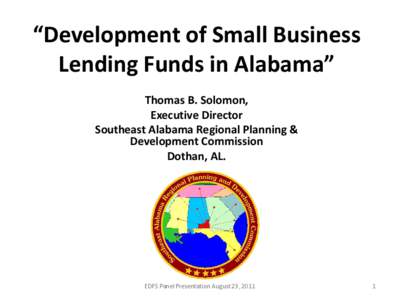 “Innovative Small Business Lending Funds in Alabama”