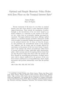 Money / Liquidity trap / IS/LM model / Taylor rule / Expansionary monetary policy / Interest rate / Phillips curve / Zero interest rate policy / Demand for money / Monetary policy / Macroeconomics / Economics