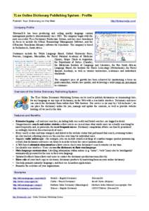 Northern Sotho language / Dictionary / Japanese dictionary / Chinese dictionary / Linguistics / Lexicography / Electronic dictionary