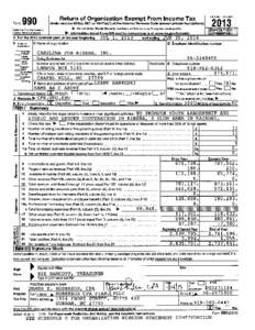 Form !990Return of Organization Exempt From Income Tax I o~.~  Under section 501(0), 527, or 4947(a)(1) of the Internal Revenue Code (except private foundations)I ~’ U | ~ Ib~ Do not enter ~clal ~curity numbers on thiB