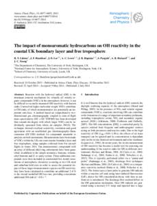 Measuring instruments / Separation processes / Alkylbenzenes / Toluene / Gas chromatography / Benzene / Aromatic hydrocarbon / Volatile organic compound / Proton-transfer-reaction mass spectrometry / Chemistry / Soil contamination / Chromatography