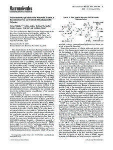 Materials science / Poly / Methacrylic acid / Pyruvic acid / Methacrylate / Methyl methacrylate / Lactic acid / Lactide / Acrylate / Chemistry / Polymer chemistry / Monomers