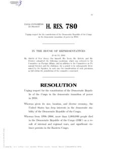 IV  114TH CONGRESS 2D SESSION  H. RES. 780