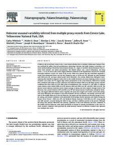 Holocene seasonal variability inferred from multiple proxy records from Crevice Lake, Yellowstone National Park, USA