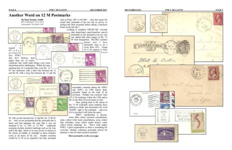 Cultural history / Stamp collecting / Postal system / Envelopes / Postmark / Cancellation / First day of issue / Machine postmark / Postal history / Philately / Postal markings / Collecting