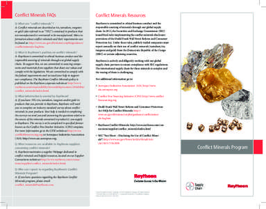 Mining in Rwanda / Africa / Matter / Chemistry / Raytheon / Democratic Republic of the Congo / Tantalum / Mining in the Democratic Republic of the Congo / Conflict minerals / Minerals