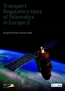 Transport Regulatory Uses of Telematics in Europe - Annex (Rapp Trans) - final
