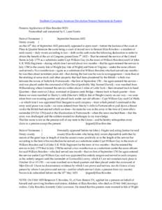 Southern Campaign American Revolution Pension Statements & Rosters Pension Application of Elias Bowden W331 Transcribed and annotated by C. Leon Harris State of Tennessee } September Sessions 1832 Henry county }