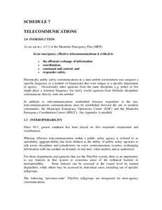 Microsoft Word - MEP Schedule 7 - Telecommunications