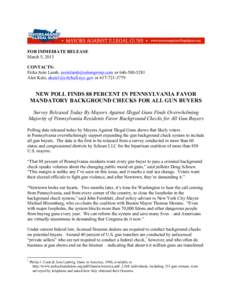 FOR IMMEDIATE RELEASE March 5, 2013 CONTACTS: Erika Soto Lamb,  orAlex Katz,  or