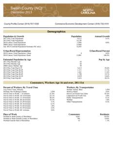 Swain County (NC) December 2013 County Profile Contact[removed]Commerce Economic Development Contact[removed]