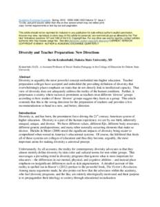 Academic Exchange Quarterly Spring 2013 ISSNVolume 17, Issue 1 To cite, use print source rather than this on-line version which may not reflect print copy format requirements or text lay-out and pagination. Th