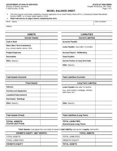 DEPARTMENT OF HEALTH SERVICES Division of Quality Assurance F-62674A (Rev[removed]STATE OF WISCONSIN Chapter[removed]a), Wis. Stats.