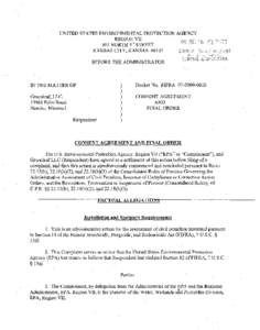 consent agreement, greenleaf llc, neosho, missouri, june 16, 2009, fifra[removed]