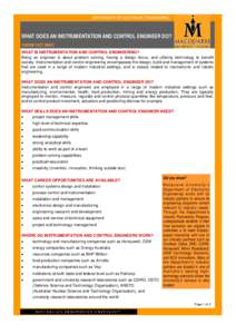 MQ Instrumentation and Control Engineering Career Fact Sheet 08 FINAL.pub
