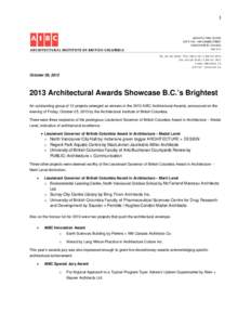 Bing Thom / Perkins and Will / Architecture / Canada / Bing Thom Architects / Architectural Institute of British Columbia / Architects