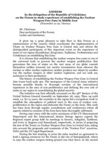 Nuclear weapons / Arms control / International Atomic Energy Agency / Central Asia / Central Asian Nuclear Weapon Free Zone / Nuclear Non-Proliferation Treaty / Nuclear-weapon-free zone / Comprehensive Nuclear-Test-Ban Treaty / Nuclear disarmament / International relations / Nuclear proliferation / Law