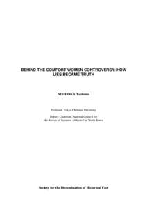 Microsoft Word - Behind the comfort women controversy.doc