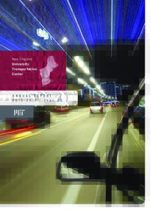 New England University Transportation Center  ANNUAL REPORT
