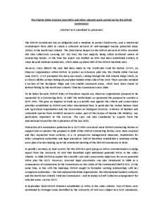 The Charlie Gibbs Fracture Zone MPA and other relevant work carried out by the OSPAR  Commission  (Abstract text submitted by presenter)    The OSPAR Commission  has  an obligation and  a  m