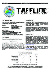 TAFFline #6 ! TAFF: The Newsletter  21st April 2013