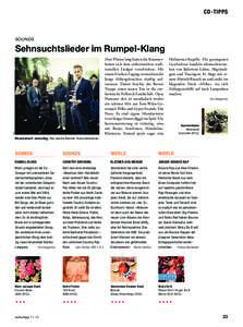 CD-TIPPS  SOUNDS Sehnsuchtslieder im Rumpel-Klang