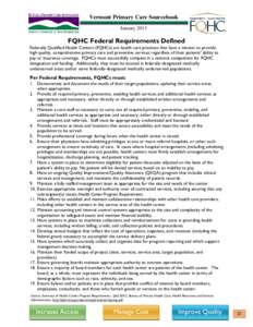 Microsoft Word - ACQ FQHC Federal Requirements