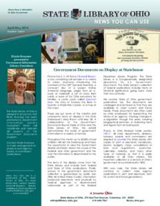 Library News & Information for State Government NEWS YOU CAN USE April/May 2014 VOL U ME 8 IS SU E 4