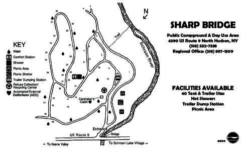 Sharp Bridge Campground Map
