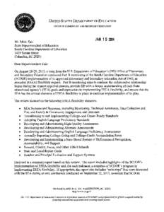 South Carolina Part B Monitoring Report[removed]