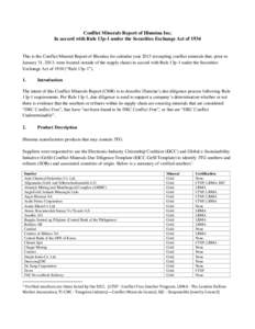 Periodic table / Commodities market / Mining in the Democratic Republic of the Congo / Tin / Conflict minerals / Mining in Rwanda / London bullion market / Tantalum / Ore / Chemistry / Matter / Chemical elements