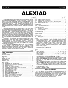 Vol. 4 No . 4  August 2005 ALEXIAD ( !7+=3!) )