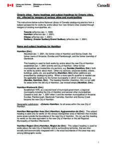 Political geography / Urban studies and planning / Greater Sudbury / Regional Municipality of Hamilton–Wentworth / Regional municipality / Merger / Capreol / Greater Toronto Area / Rayside-Balfour / Ontario / Provinces and territories of Canada / Geography of Canada