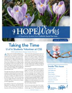 Works  HOPE A Quarterly Update from Catholic Social Services