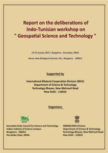 I  Indo-Tunisian workshop on 