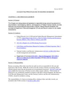Information technology management / Accountability / Records management / National Archives and Records Administration / Government Accountability Office / Title 44 of the United States Code / Accounting records / Business / Content management systems / Administration