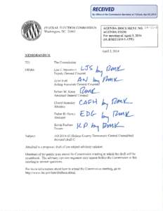 By Office of the Commission Secretary at 7:33 pm, Apr 02, [removed]D 1 2