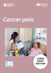 Cancer pain  LARGE PRINT EDITION