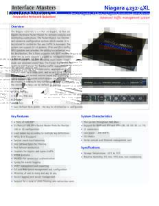Niagara 4232-4XL Innovative Network Solutions 4 Port 40 Gigabit, 32 Port 10 Gigabit Hardware Packet Master Advanced traffic management system