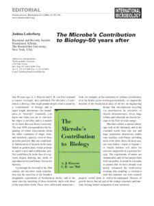 EDITORIAL INTERNATIONAL MICROBIOLOGY[removed]:[removed]www.im.microbios.org