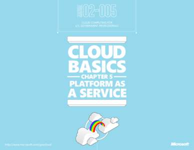 CLOUD COMPUTING FOR U.S. Government PROFESSIONALS CLOUD  BASICS