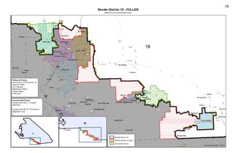 18  Senate District 18 - FULLER Deferred and Accelerated Areas  I-15