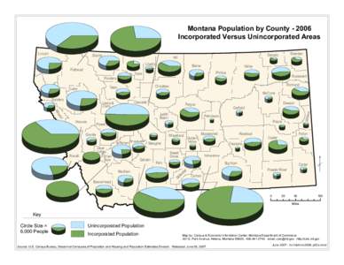 Montana Population by County[removed]Incorporated Versus Unincorporated Areas Liberty  Flathead
