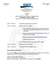 Nevada LIVE Task Force Agenda[removed]