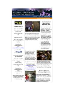 email : Webview : News from the National Center for Interactive Learning