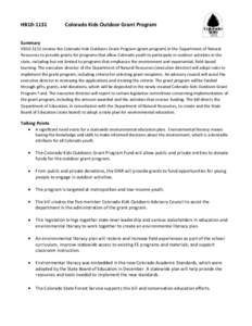 North Central Association of Colleges and Schools / Colorado / Alternative education / Environmental education / Environmental social science / Colorado State University / Leave No Trace / Cooperative State Research /  Education /  and Extension Service / Education / Outdoor education / Association of Public and Land-Grant Universities