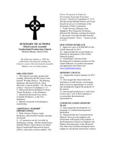 Power, Persuasion & Profit of a Proclaiming Purposeful Principled Presence” based on I Corinthians 9: [removed]The Reverends Mitchell Walker and Victor Hassell served as Co-Celebrants of the Sacrament of Holy Communion.